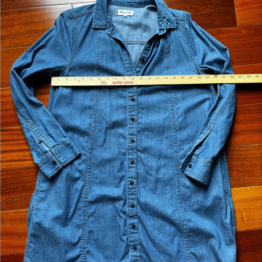 Madewell Indigo Denim Shirt Dress